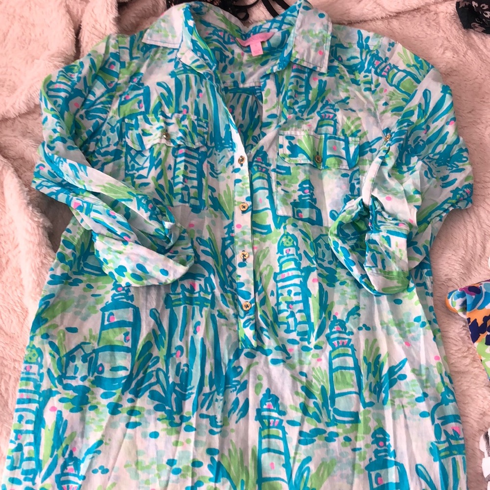 Lilly Pulitzer button up dress